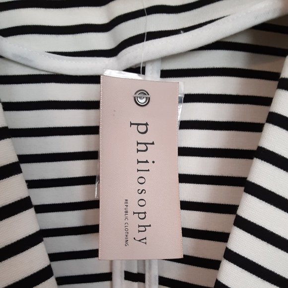 Philosophy Stripe Nautical Blazer Jacket - Picture 12 of 14